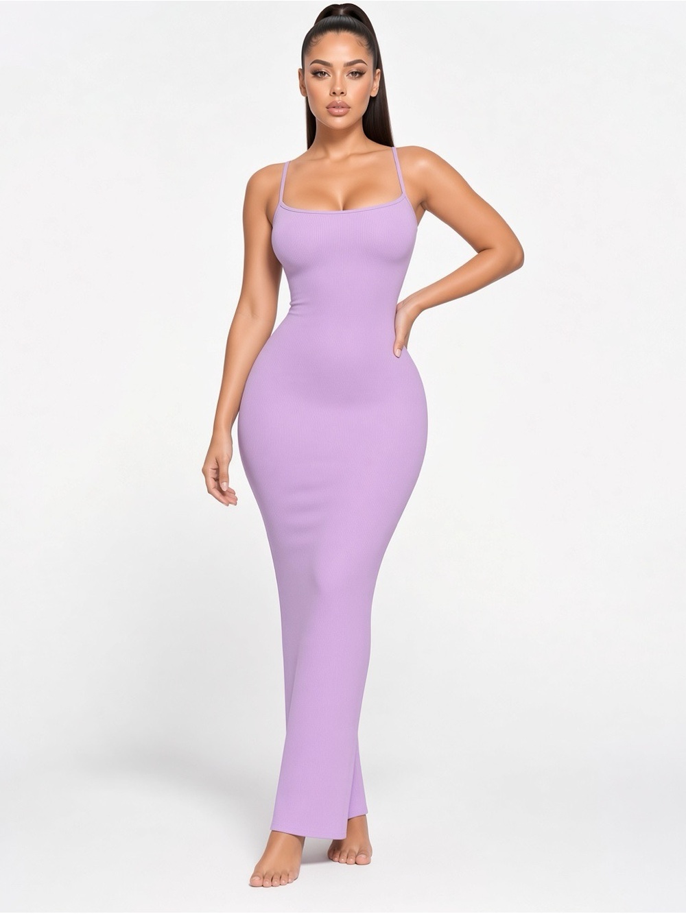 💜 SKIMS Soft Lounge Long Slip Dress | Sugar Plum | S